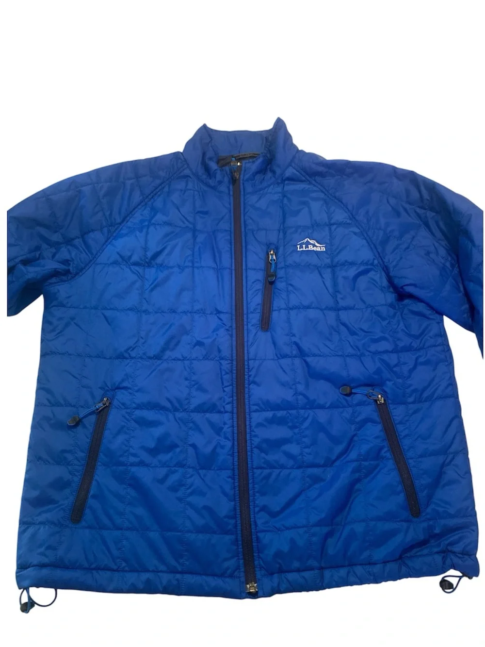 L.L. Bean Men's Blue Quilted Stowaway Lightweight Jacket